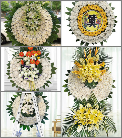 山东青岛平度市东阁街道河东马戈庄村花圈速递